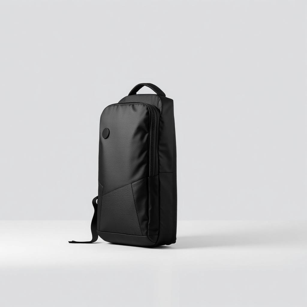 Black water-resistant anti-theft laptop backpack with USB charging port