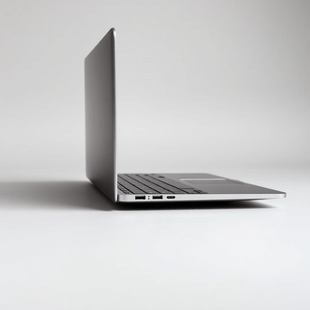 Side profile of the student business laptop showing USB and USB-C ports