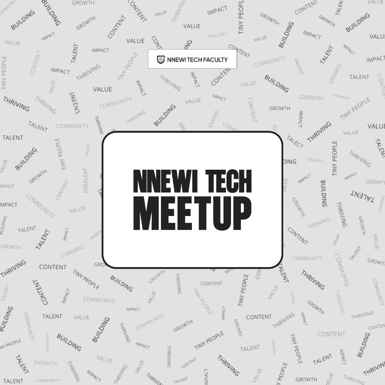 Nnewi Tech Meetup community event poster